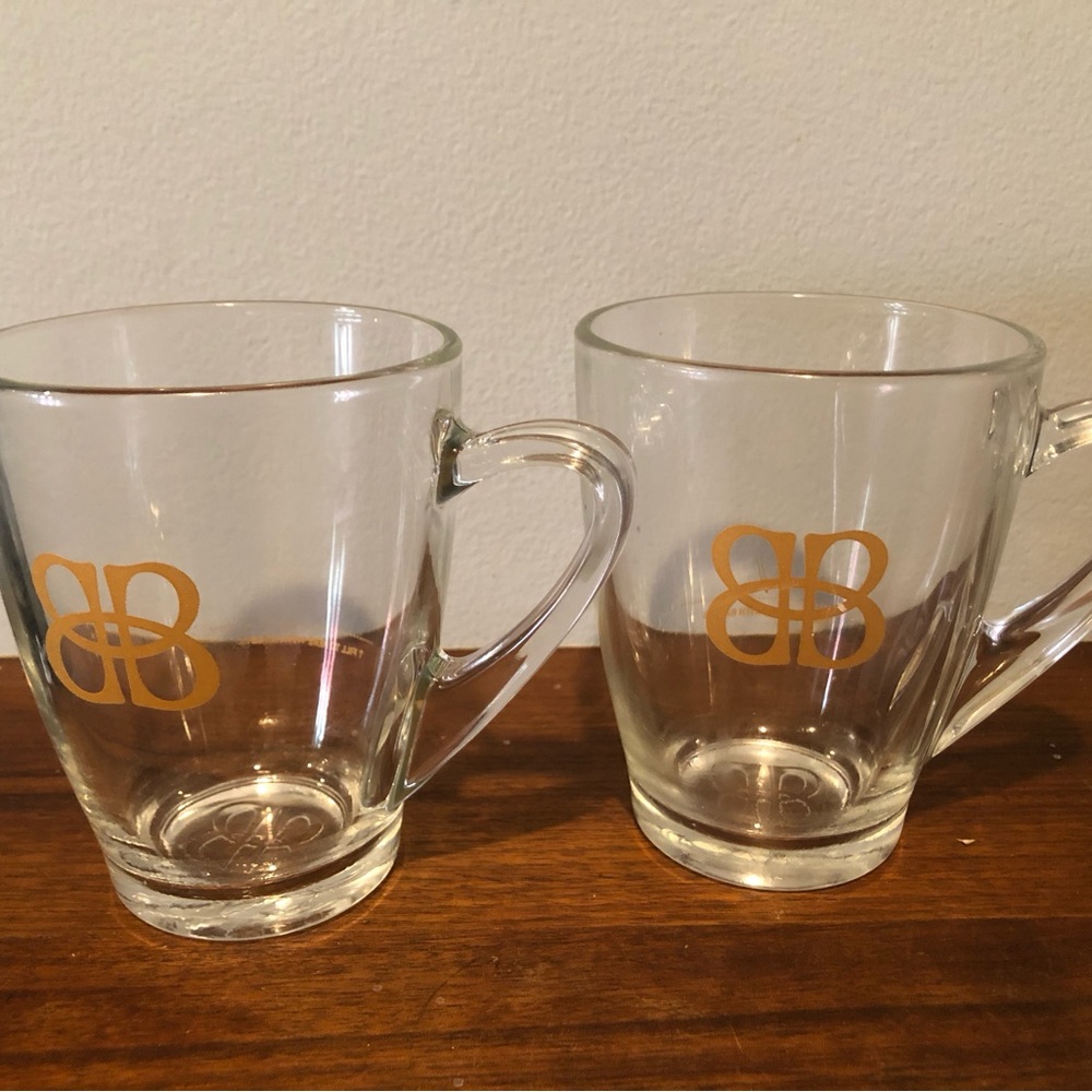 Baileys vintage Irish cream  Coffee Mugs with Gold Logo - Set of 2